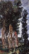 Chaim Soutine Poplars Clvry painting